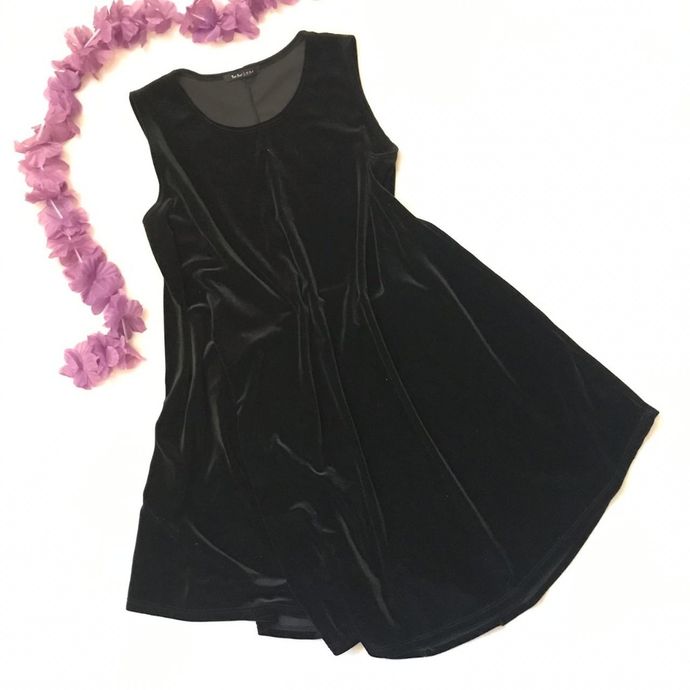 TRES BIEN DRESS "BLACK" VELVET
